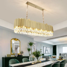 Lustres en cristal d&#39;or en gros éclairage de plafond grande lampe suspendue de luxe moderne